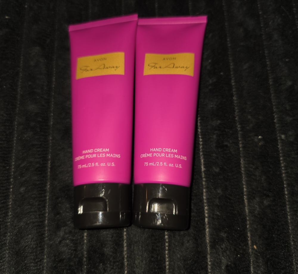 Avon Far Away Hand Cream Tubes - Bright Pink